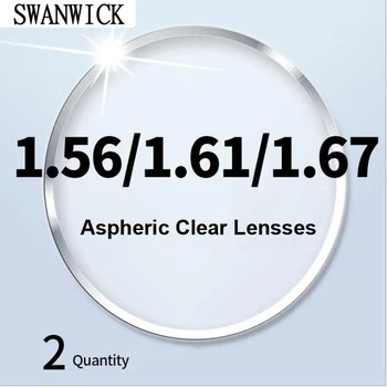 Swanwick klare linser asfæriske optiske ultralet tynd 1.56 1.61 1.67 1.74 nærsynethed, langsynethed linse CR-39 harpiks recept 13008