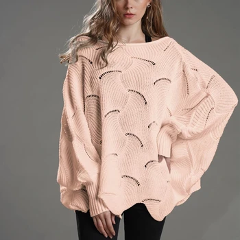 Sweater Toppe Kvinder Efterår Og Vinter Med Lange Ærmer Plus Size Pullovere Elegante Kvinder Løs Kvindelige Sweater, Tøj 1