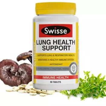 Swisse Ultiboost Lunge Sundhed Støtte 90 Tabletter Understøtter Lunge, Luftveje Immunforsvaret Antioxidant Slimløsende Vitamin A VC 90 2