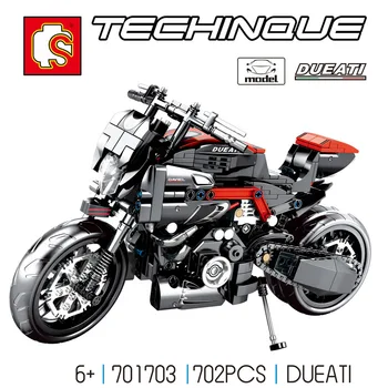 SY701703 702pcs DUCATI Monster 1200R 797 Moto byggesten Mursten Klassiske ORV Motorcykel Legetøj Til Børn blokke Technic 3