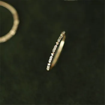 Søde Boho Kvindelige Små Sten Ring Lover Guld Farve Hjerte Engagement Ring Mode Vielsesringe For Kvinder 0