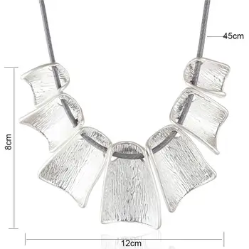 Sølv Farve Chokers Halskæde til Kvinder Smykker halskæde&vedhæng collares choker Legering Engros Suspension Smykker 2020 Ny 0