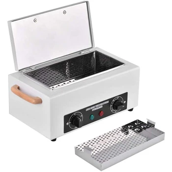 Søm Sterilisator NV-210 Sterilisation med Tør Varme, Høj Temperatur Desinfektion Box Til Manicure Salon Udstyr Søm Metal For 5