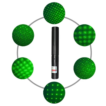 Taktik Grøn Laser Pointer 10000 m rød Laser sigte Justerbar Fokus Lazer pen Lys med en Sikker Nøgle med Sky-stjerner Cap 0