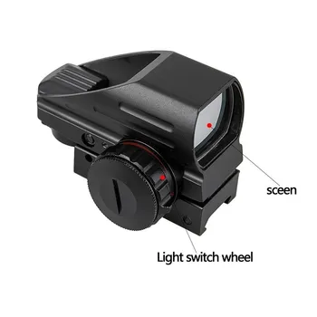 Taktisk Refleks Rød/Grøn Laser 4 Sigtemiddel Holografiske Forventede Red Dot Sight Anvendelsesområde Luftkanon Syn på Jagt 11mm/20mm Jernbane Mount AK