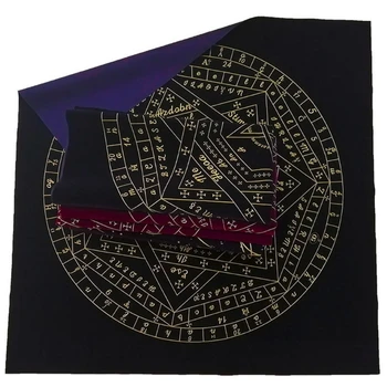 Tarot-Kort Dug Sigils af Elohim Mystiske Divination Alteret Velour stof Drop Shipping 4