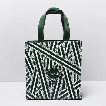 Taske til kvinder, særtilbud Britiske berømte pvc blæk stribet grøn shopping stor kapacitet vandtæt taske kvindelige 10100