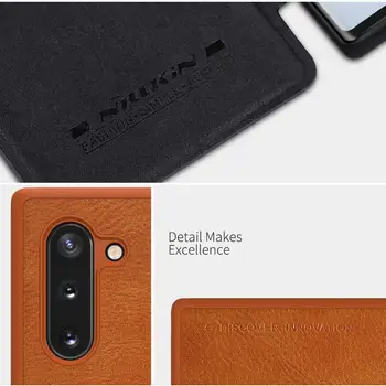 Taske til Samsung Note 10 Plus Nillkin QIN Beskyttende flip Cover Læder taske til Samsung Galaxy Note 10 /Note 10+ 5G 0
