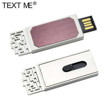 TEKST MIG reelle kapacitet USB 2.0 4GB 8GB 16GB flash-disk Pendrive, 32GB, 64GB memory stick Flash metal pen-drev, USB-Stick 5