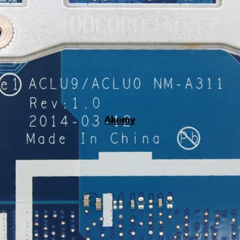 TESTET FRI FRAGT ACLU9/ ACLU0 NM-A311 Laptop bundkort Til Lenovo G50-30 OM BORD CPU 1