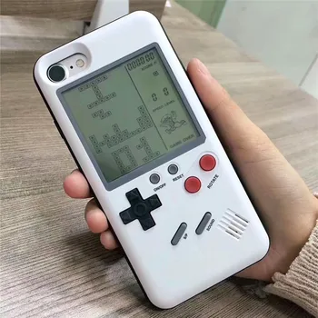 Tetris Ninetendo Telefon Cases Til Iphone X 6plus 6 7 7plus 8 8plus Håndholdte Retro Beskyttelse Game Boy Cover Gave Til Barnet Gaver 5