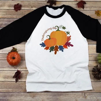Thanksgiving Pumpkin Shirts Børn Drenge Piger med Lange Ærmer Efteråret Falder Shirts Halloween/takket Give Ralgan T-shirts Drop Skib 3