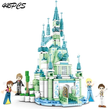 The Friends Disney Frozen City Series Karaoke Pool Party Compatible lepining Friends 41374 Building Blocks Toys Christmas Gift 0