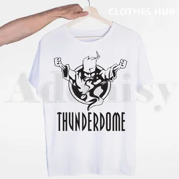 Thunderdome Bryde Hardcore Gabber t-shirts Mænd Mode Sommer T-shirts Tshirt Top Streetwear t-Shirts Harajuku Sjovt 4
