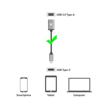TIEGEM USB 3.1 Type C OTG til Nexus 5X 6P 5 Gbps USB 3.1 Type C Til USB 3.0 Type C-OTG-Adapteren Type-C Kabel til LG G5 HTC M10 1