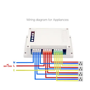 Til 4 lys z-wave sonoff wifi relæ modul Chip Wifi Fjernbetjening Wireless Home smart kontaktur Kontrol af ios Android