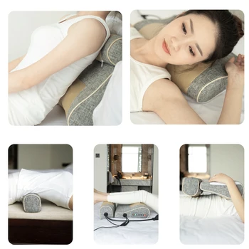 Tilbage Hals Massageapparat Bil Og Hjem Massage Pude Varme Vibrator Shiatsu Enhed Livmoderhalskræft Sund Krop Afslapning Massageador 4