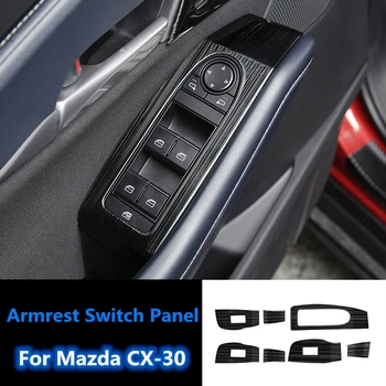 Tilbehør Til Mazda CX30 CX-30 2020 2021 VENSTRESTYREDE Armlæn Vinduet for at Skifte Løft Dækslet Interiør Ændring Trimmer 4