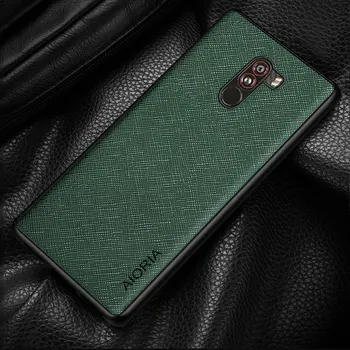 Tilfældet for Xiaomi Pocophone F1 Tilfælde TPU Rundt i Kanten Beskyttelse, Perfekt Høj Kvalitet PU Læder + Silikone Case Monteret Sag 5