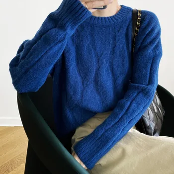 Tiwst Sweater Koreansk Stil 2020 Efteråret Nye Almindelig Beskåret Løs Pullover Kvinder Trøjer Jumper 8076