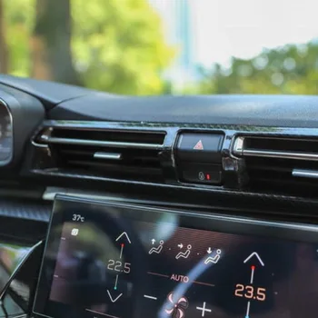 Tonlinker Interiør Bilens Instrumentbræt luftudtag Cover sticker til Peugeot 508L 2019 Bil Styling 1/2 PC ' er, ABS Carbon Cover sticker