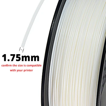 TOPZEAL Hvid Farve ABS Filament 1.75 mm 1 KG/Rulle Plastic Hjælpematerialer Materiale til MakerBot/RepRap/Mendel 3D-Printer Filament 27576