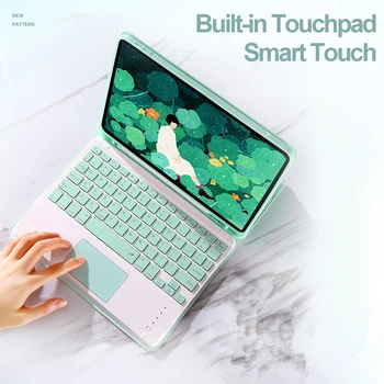 Touchpad Keyboard Case til iPad Pro 11 2020 Luft 3 Pro 10.5 10.5 7 10.2 9.7 2018 Dække W Blyant indehaveren funda touchpad Keyboard 1