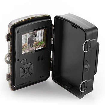 Trail Kamera 12MP 1080P Spil Jagt Kameraer med nattesyn, Vandtæt 2-Tommers LCD-LEDs Night Vision Hjorte Cam Design 3