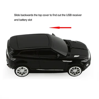 Trådløs Mus Sport SUV Bil Model 1600DPI Med USB-Modtager Til PC, Tablet, Bærbar Gaming Mus 1