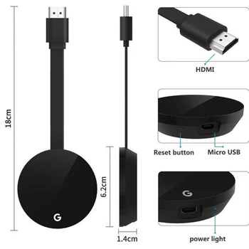 Trådløse HDMI-Dongle TV Stick 2,4 G 5G 1080P Wifi G7S Vise modtageren Google Chromecast 2 3 Anycast Miracast Til Ios Android 4