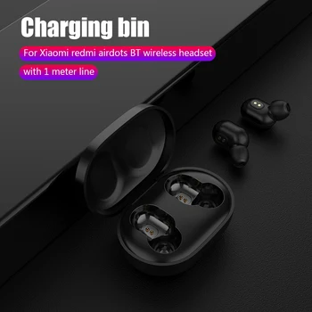 Trådløse Hovedtelefoner Opladning Max 300mAh 5V Oplader Tilfældet med 1m USB-Kabel til Xiaomi Redmi AirDots TWS Øretelefoner, Hovedtelefoner Ny 2