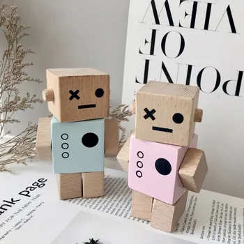 Træ-Robot Organer Justerbar Fælles Træ Legetøj, Kunsthåndværk Kids Room Dekoration Foto Rekvisitter Ny 0
