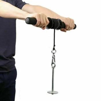 Træning Udstyr Krøllejern Fitness Muscle Bærbare Vægt Løfte Underarmen Styrke Soft-Grip Exerciser Wrist Roller Trænings-Og Blaster 2