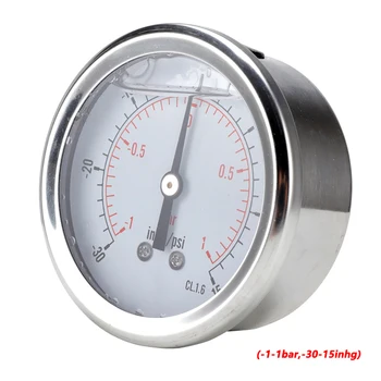 TS-PGGZ60Z4 0-2bar Y60 Aksial undertryk Tester Høj Præcision Barometer Olie trykmåler vandtrykstester 3