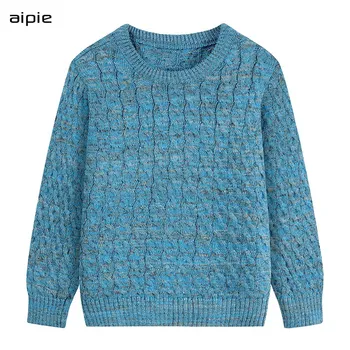 Tykke Børn trøjer bomuld strik drenge pullover sweater ensfarvet langærmet drenge overtøj tøj 5