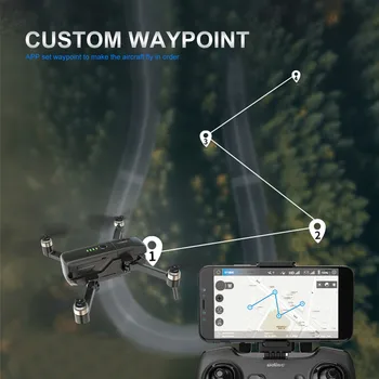 UDIRC 4K Børsteløs RC GPS-Drone-GPS (Assisted Intelligent Flyvning Quadcopter, 5G FPV transmission 90°justerbar linse RC Drone 5