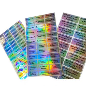Udskiftelige farve Tag Mærkaten Tilpasse Klistermærker Vandtæt Personlig Etiketter Børn Skolens Brevpapir vandflaske Blyant