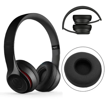 Udskiftning Polstrede Ørepuder For Beats Solo2 Trådløse Bluetooth-Hovedtelefoner, Ny 4