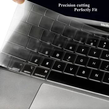 Ultra Tynd TPU Tastatur Dække Huden Beskytter for Nye MacBook Air 13 Tommer 2018 2019 Udgivelse A1932 med Retina-Skærm Touch-ID 0