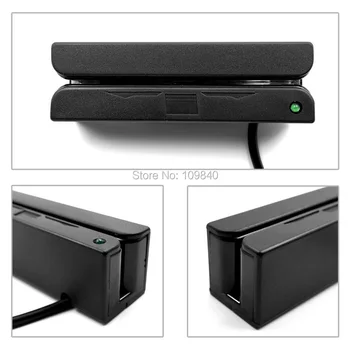 USB 3 Spor magnetstribe Kortlæser Mini Finansielle Udstyr HICO LOCO Magnetisk Kortlæser til Windows OS 4