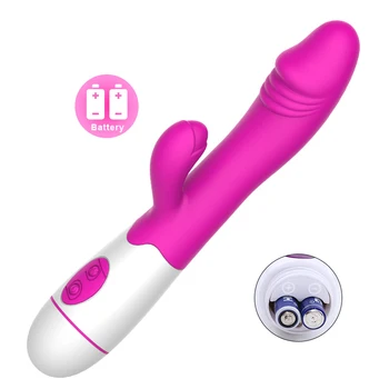 USB-30 Hastigheder Rabbit Vibrator til Kvinder Vagina Dildo Vibratorer Kvindelige G-spot Klitoris Stimulator Erotisk Sex Legetøj Til Voksne Kvinder 0