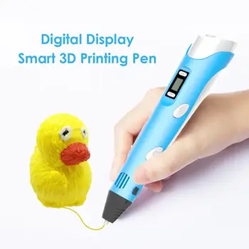 USB-Drevne Digital Display Smart 3D-Print-Pen med Filamenter Kreativitet Udtryk Forsyninger til Børn Dejlig Gave 1