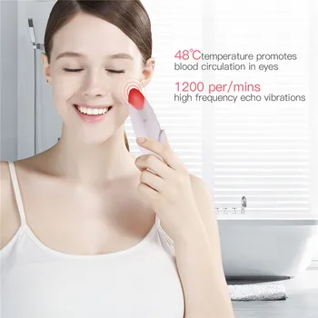 USB-Elektriske Ansigt vask Rengøring Massage hud Børste Vandtæt Silikone varme Facial Cleansing Enheder Hudorm Remover 0