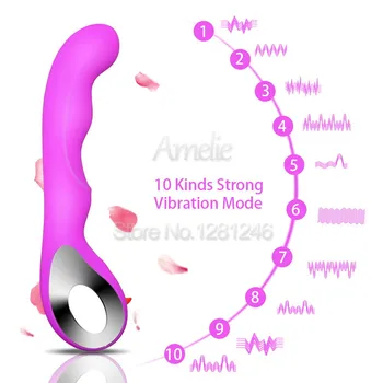 USB-Genopladeligt G-Spot Vibrator-AV-Stang Magic Wand Kvindelige Onani Klitoris Vibrator Dildo Body Massager Erotisk sexlegetøj til Kvinde 3