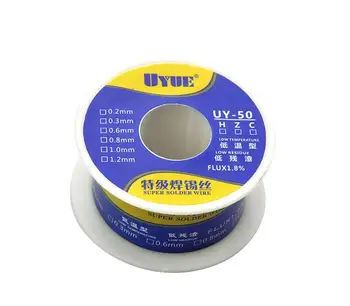UYUE 0,3 mm 0,4 mm 0,5 mm 0,6 mm 38g Tin Super loddetråd Flux 1,8% for iPhone Bundkort Reparation Og Lodning 6772