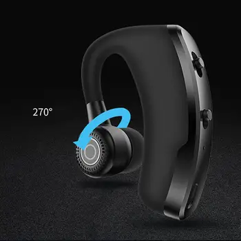 V9 hovedsæt, Håndfri Bluetooth-hovedtelefoner, trådløse headset Forretning headset Kørsel Opkald Sports høretelefoner til iphone, Samsung 5