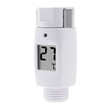 Vandtæt Digital Badekar med brusehoved Vand Temperatur 0~69 Grader Celsius Termometer med en Alarm LED Lys 2