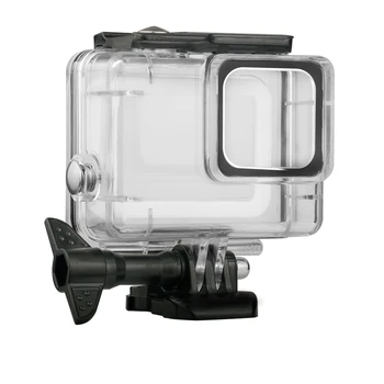 Vandtæt Sag Linse Filter 40M Dykning Filter-Objektiv Protector shell, der Passer Til GoPro Hero 7 Hvid Sølv Sports kamera 2