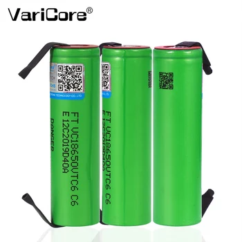 VariCore VTC6 3,7 V 3000mAh 18650 Li-ion Batteri 30A Decharge for US18650VTC6 Værktøjer e-cigaret batterier+DIY Nikkel ark 2