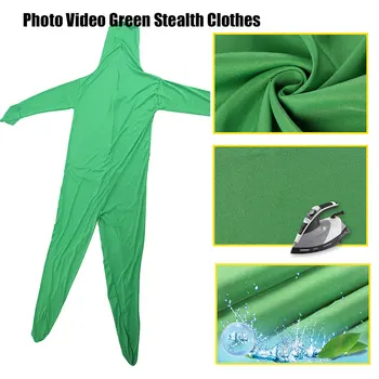 Varm Hud, Der Passer Usynlig Virkning Elastiske Krop Grøn Skærm, Der Passer Foto Voksen Stramme Jakkesæt Video Kostume Party Green Stealth Tøj 1